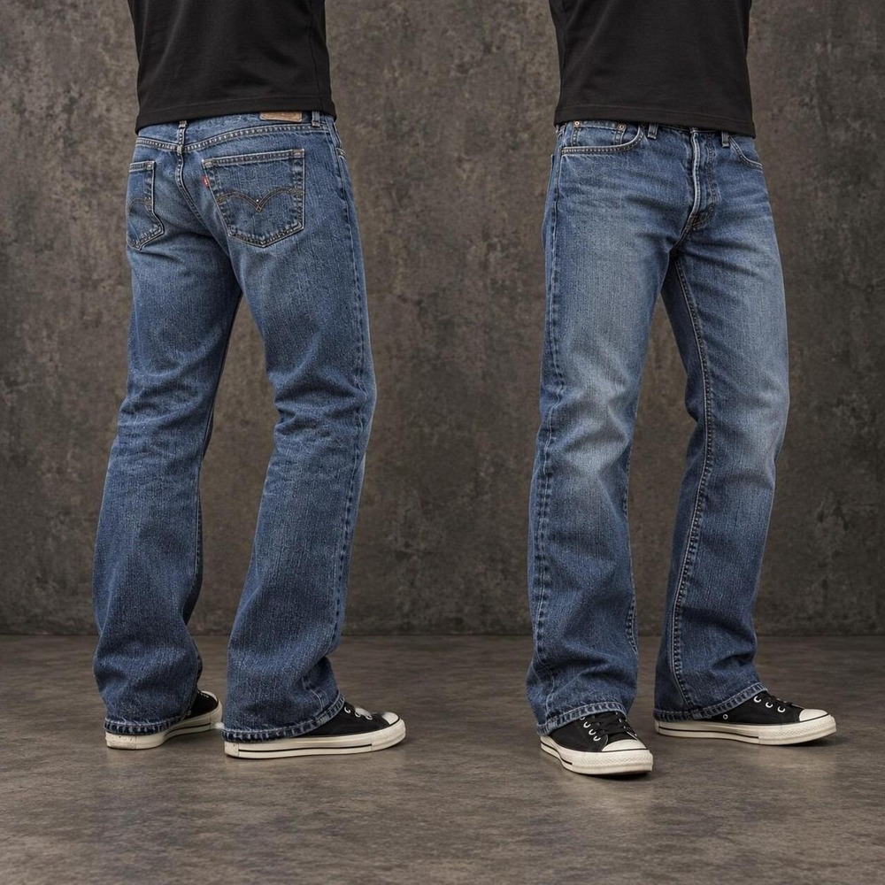 31x31 Blue Straight Bootcut Jeans Indie Y2K 2000s